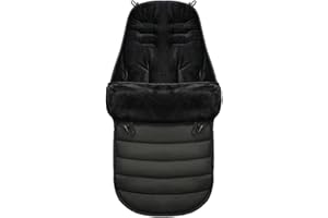 Upriver Outdoor Baby Sleeping Bag Soft Warm Toddler Windproof Bunting Bag for Cold Weather (black)