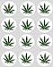 Produktbild 12 Cannabisblatt grün Design Reispapier Märchen/Törtchen 40mm Toppers vorgestanzt Dekoration