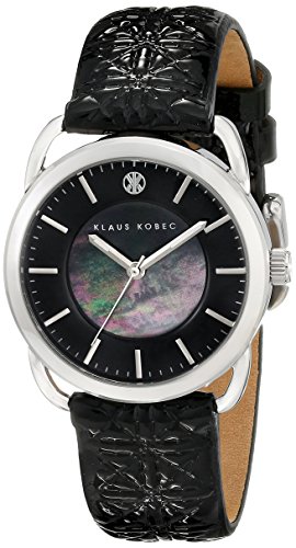 Klaus Kobec Women's KK-10010-01 Evelyn Analog Display Japanese Quartz Black Watch