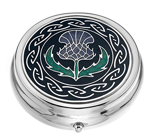 Sea Gems7948 Thistle (Large) Pill Box - Made in Scotland