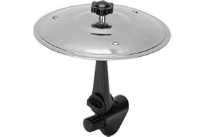 SEAFRONT CARMAC CYMBAL CYMBAL MINI Drum for Vehicle Air Vent Dash Dash Małe Zabawne Akcesoria z Regulowanym Wspornikiem ABS dla Perkusistów i Miłośników Muzyki (SILVER)
