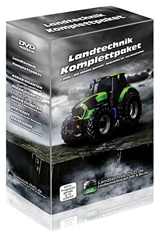 Preisvergleich Produktbild Landtechnik Komplettpaket: Agrar-Giganten - Schlagkräftige Landtechnik / Ackerbau & Grasernte / Traktoren & Mähdrescher XXL / Maisfieber-Moderne / Erntetechnik im Einsatz Maisernte [5 DVDs]
