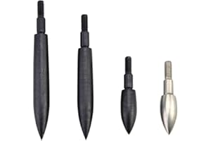 SHARROW 12pcs Pointes de Flèche Conseils Points de Champ de Flèche Broadheads pour Tir à l'arc Flèches de Carbone