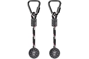 BeneLabel Trapeze Grip Ball 4 cm i diameter, 2 st 34 cm Barn Ninja Slackline Hinder Parkurs Set Multifunktionellt för Barn och Ungdomar Trädgård Utomhus, 14 År och Uppåt, 500 lb