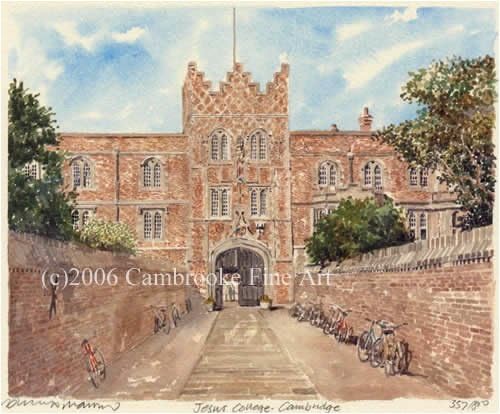 Portrait of Britain, Cambridge - Jesus College, Cambridgeshire, Framed