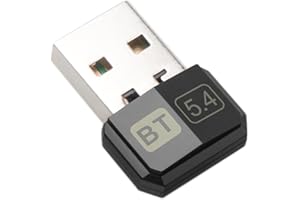 YIKO Bluetooth USB 5.4, Adaptador Bluetooth para PC (EDR & BLE) Plug & Play para Ordenador, Portatil, Ratón, Teclado, Altavoz, Compatible con Windows 7/10/11