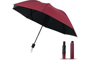 FADCAER Parapluie Inversé Parapluie Pliant Parapluie de Voyage Parapluie Coupe-vent Portable Pliable et Léger,Diamètre 105 cm Revêtement en Téflon 280T 8 Sections,pour Hommes et Femmes