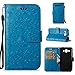 Produktbild Anlike Huawei Y3 2017 Hülle, Schutzhülle für Huawei Y3 2017 Wallet Tasche [Einhorn - geprägte Serie] Handyhülle - Blau