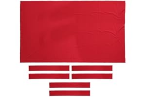 SM SunniMix 9ft Billardtisch Abdeckung Tuch (Maße 280 x 153 cm) Pool Billiard Billiardtuch - rot