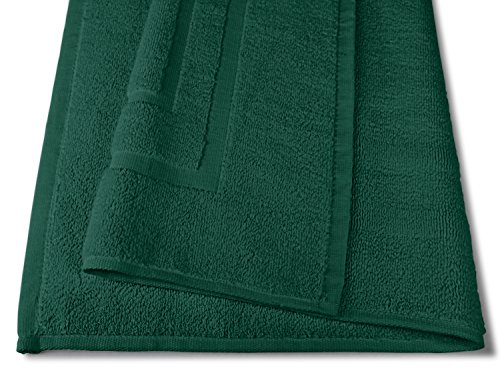 Packs zum Sparpreis – solide Frottiertücher – erhältlich in 18 modernen Farben und 8 verschiedenen Größen, 2er Pack Duschtücher (70 x 140 cm), dunkelgrün - 4