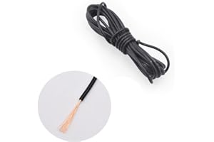 Wire4u 10M Thinwall Single Core Automotive Auto Car Marine Cable Wire Red Black 12V 24V 0.5mm-2.5mm 11Amp-28Amps (Black, 28Amps 2.5mm)