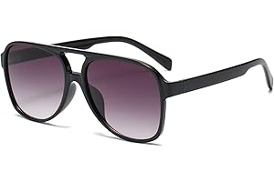 YAMEIZE Occhiali da Sole Doppio Ponte Rettangolari Retrò per Donna Visione Notturna Occhiali Protettivi UV400 con Quadrato per la Guida