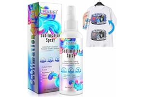 AFFO Spray de Sublimation pour Chemises en Coton, Spray de revêtement par Sublimation pour T-Shirts, Coussins, Sacs en Toile, Cabas, Rapide (2Pcs 100ml)