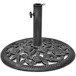 Festnight Socle de parasol en fonte 12 kg 48 cm