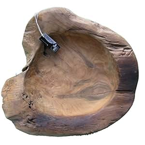 Amazon.de: Exklusive Wurzelholz-Schale 50 cm aus massivem Teak-Holz natur