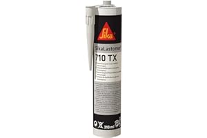 SIKA - Mastic pâteux à base de butyle pour joints d’étanchéité et calfeutrement - SikaLastomer 710 TX Noir - Carrosserie, camping-car et caravanes démontable - Résistant au vieillissement - 310ml