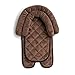 Sunshine Kids® Baby Infant 2 in 1 Soft Head Neck Support Cushion Pillow for Travel, Car Seat, Pushchair, Pram & Baby Carrier etc. (Brown)