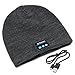 Produktbild PsmGoods® Bluetooth Musik-weiche warme Beanie mit Stereo-Kopfhörer-Headset Lautsprecher drahtlosen Mic Hands-free für Mann-Frauen-Weihnachtsweihnachts Geschenk Tief Grau (tief Grau)