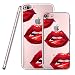 Produktbild Original Lanboo® Silikon Case #1 - M18 Design für Apple iPhone 5 / 5SMotiv Druck Tasche Hülle Cover Etui Disney Cartoon Tattoo Sexy Sex Lippen Lips Kiss Kuss Rot Red