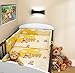 COT BUMPER 100% COTTON PADDED FOR BABY FIT COT 120x60 140x70 STRAIGHT (180cm to fit cot 120x60cm, Teddy Cloud Peach)
