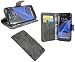 Produktbild Samsung Galaxy S7 EDGE G935F // Buchtasche Hülle Case Tasche Wallet BookStyle Zubehör in Anthrazit @ Energmix