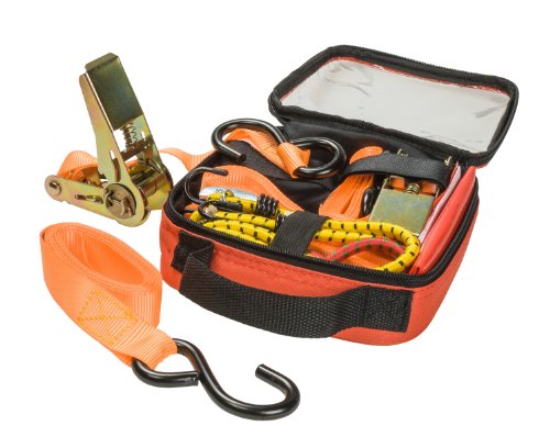 kwb Spanngurte-Set 983800 (in Transport-Tasche zur Ladungssicherung, inklusive 2 Gepäckspanner, 2 Ratschenspanngurte 2-teilig, 2 Zurrgurte, 1 Warnflagge) - 11
