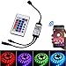 Produktbild Arote Mini IR RGB Led Controller Bluetooth, Remote Controller Fernbedienung App gesteuert, Kontroller Dimmer, Wireless 24 Tasten, für Android IOS System 12V 24V Stripe Streifen