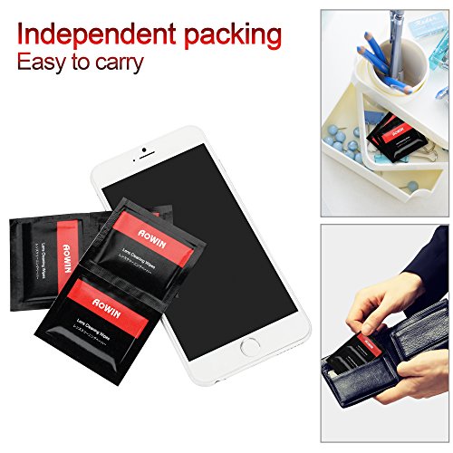 Brillenputztüch, AOWIN Lens Cleaning Wipes für iPhone, iPad, Gläsern, Tablets, Notebook, Touchscreen Display, LCD-Bildschirmen und anderen. - 3