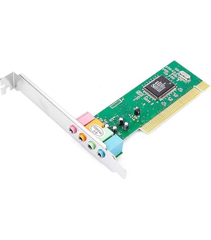 Padarsey PCIe 5.1 Interne Geluidskaart – CMI8738 Chip, 3D Stereo, Voor Windows 7 En PC (Low Profile Beugel Inbegrepen)