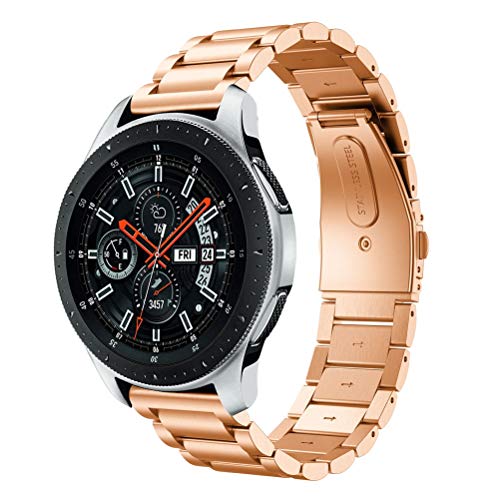 Preisvergleich Produktbild Skryo_ Uhren&Uhrenarmbänder Skryo Luxus Edelstahl Armband Ersatzarmband für Samsung Galaxy Watch 46mm (Rose Gold)