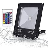 Wasserdicht: Mit der Schutzart IP65 kann das einstellbare Flutlicht im Innen- und Außenbereich verwendet werden.