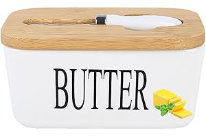 HYSINSE Porta Burro e Formaggera da Tavola– Burriera–si adatta perfettamente al frigorifero,Conserva Burro e Formaggio Freschi – lavabile in lavastoviglie. (B) (A)