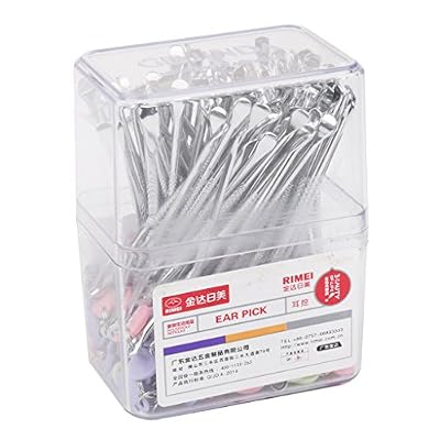 MagiDeal Lot de 100pcs Cure Oreilles en Alliage Couleur d'Argent