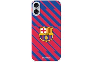 LA CASA DE LAS CARCASAS Funda para iPhone 16 Plus del FC Barcelona BarÇa Escudo tansparente para Proteger tu móvil. Capa de Silicona Flexible con Licencia Oficial FC Barcelona