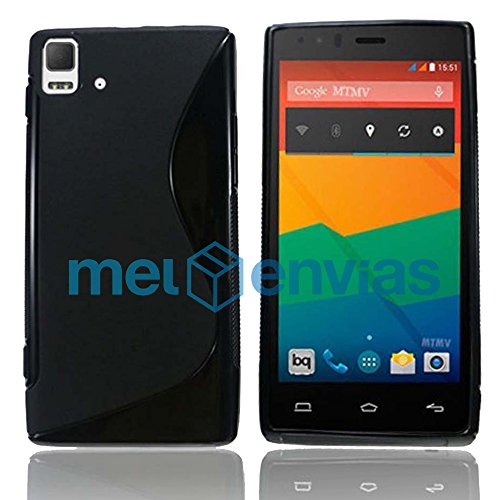 Funda para BQ AQUARIS E5 FNAC PHABLET 2 E5 HD FHD GEL TPU Dise o S-Line
Color NEGRO