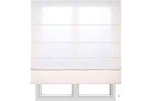 STORESDECO - Tenda a Pacchetto Con Aste, Traslucida Per Finestre e Porte | Colore Écru, 120 cm x 175 cm