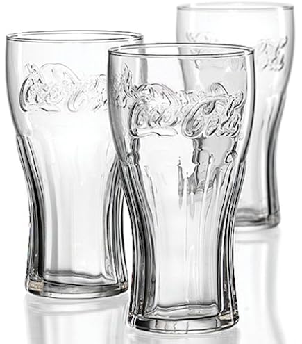 Lot De 6 Verres à Contour Coca Cola 0,30 L - Classiques Et Intemporels