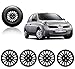 Auto Pearl-Premium Quality Car Full Black Wheel Cover Caps Black 14 inches Press Type Fitting For - Nissan Micra RS.1649.00