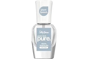 Sally Hansen Smalto Top Coat Unghie Good Kind Pure, Smalto 100% Vegano, Colore Intenso e Lucentezza Senza Compromessi, 101 Top Coat