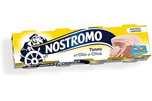 Nostromo - Tonno all'olio di oliva, 4 lattine da 70gr. Fonte di proteine, senza conservanti