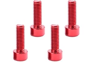 MagiDeal 4pcs Vis Douille pour Porte-bidon Vélo Support Cage de Bouteille d'eau Pratique, Rouge, comme décrit