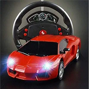 VRION CAR with Steering Remote Control Racing Car for Boys Age 4+ Years I Rechargeable Battery Set I Multimodel and Multi Colour I Pack of 1 Car...