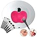 Contever® Convenient Silicone Brush Cleaner Cleaning Mat Pad Board 23*17cm (Rose)