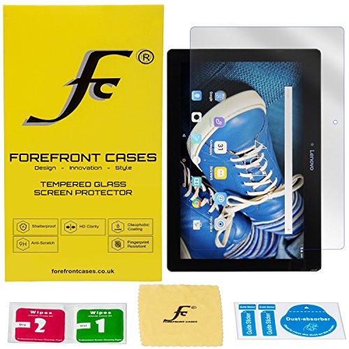 Forefront Cases® [HD KLARHEIT] Gehärtetes Glas Bildschirm Schutz Protektor Folie für Lenovo Tab 2 A10-70 25,7 cm (10,1 Zoll Full HD IPS) Media Tablet / Tab 2 A10-70F 25,7 cm [ULTRA DÜNN nur 0.3mm]