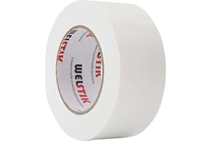 WELSTIK Professional-Klebeband Weiß, wasserdichtes Klebebandgewebe, farbiges Gaffer-Klebeband für Reparaturen, Heimwerken, Basteln, Verwendung im Innen- und Außenbereich, 50 mm x 41 m, Weiß