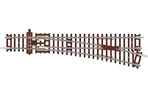 Hornby TT8009 TT Gauge Right Hand Point 166mm 15° - Extra Track Pieces for Model Railway Sets, Toy Train Track Pieces, Includes: 1x 631mm Right Hand Point - Hobbies for Men - Scale 1:120