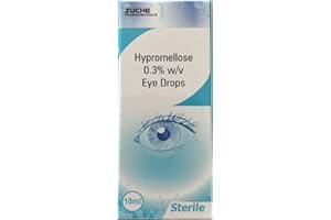 GENERIC Zuche Eye Drops for Dry Eyes, Hypromellose 0.3%, Lubricant Eye Drops, 3 x 10ml