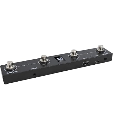 Pédale MIDI Captain Portable - Contrôleur MIDI 4 Boutons Rechargeable Pour M-VAVE Chocolate