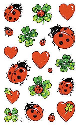 Avery Zweckform 53558 Deko Sticker Glück Marienkäfer 57 Aufkleber