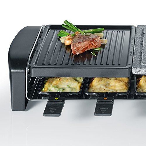 Severin RG 9640 Raclette-Grill mit Naturgrillstein, schwarz - 3